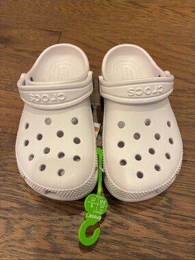 CROCS Kids Classic Clogs in White